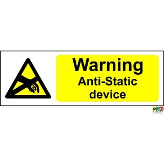 Picture of Warning Anti-Static Device Safety Sign