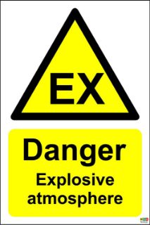 Picture of Warning Danger explosive atmosphere