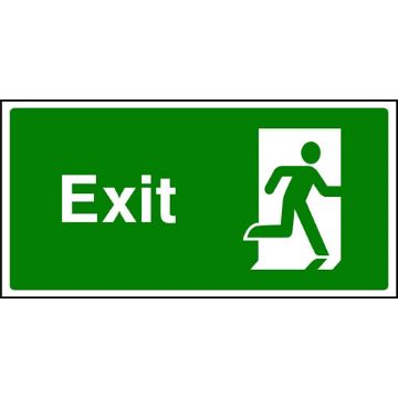Picture of " Exit- Man Running Right" Sign 