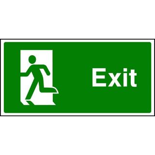 Picture of " Exit- Man Running Left" Sign 