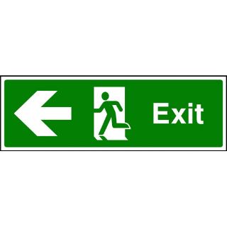 Picture of " Exit Sign- Running Man/ Arrow Left" Sign 