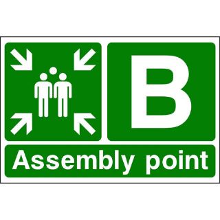 Picture of "Assembly Point-B" Sign