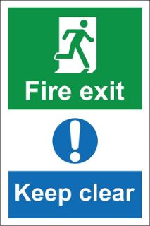 Picture of Fire Exit Keep Clear