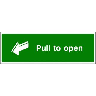 Picture of "Fire Exit-Push Bar To Open- Arrow Right" Sign 