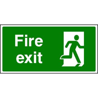Picture of " Fire Exit- Man Running Right" Sign 