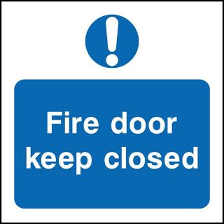 Picture of "Fire Door Keep Closed" Sign