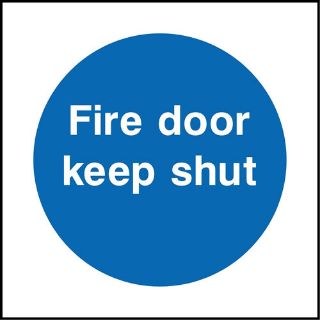 Picture of "Fire Door Keep Shut" Sign