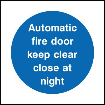 KPCM | Automatic - Fire Door Signs