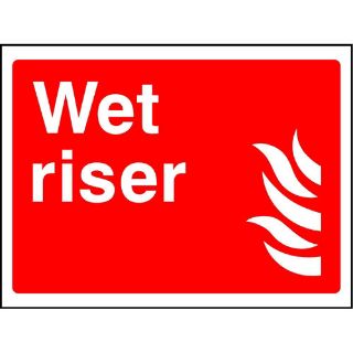 Picture of "Wet Riser" Sign