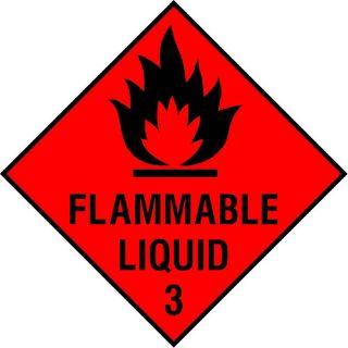 Picture of "Flammable Liquid 3" Sign