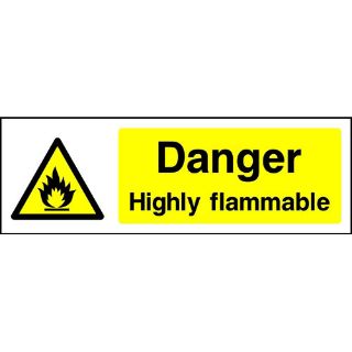 Picture of "Danger Highly Flammable" Sign 