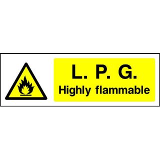 Picture of "L.P.G Highly Flammable" Sign 