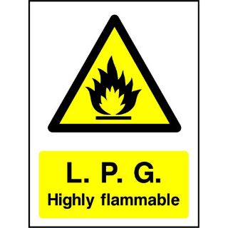 Picture of "L.P.G. Highly Flammable" Sign 