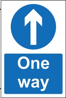 Picture of Mandatory signs One way 