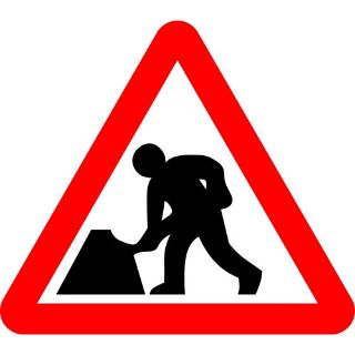 Picture of "Men At Work" Sign 