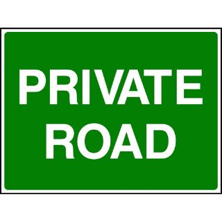 Picture of "Private Road" Sign 