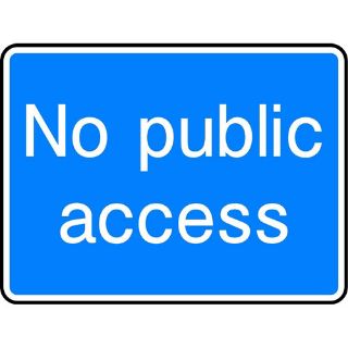 Picture of "No Public Access" Sign 