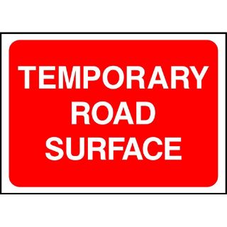 Picture of " Temporary Road Surface" Sign 