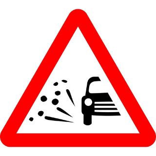 Picture of " Car Skidding" Sign 
