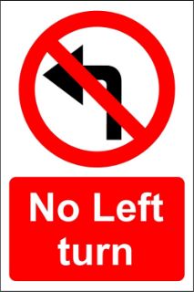 Picture of No Left turn 