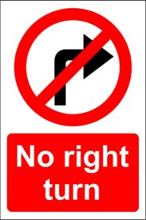 Picture of No right turn 