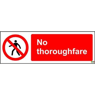 Picture of No Thoroughfare Sign