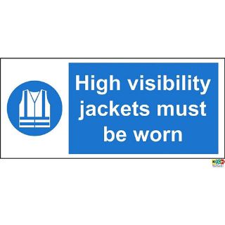 Picture of High Visibility Jackets Must Be Worn Safety Sign
