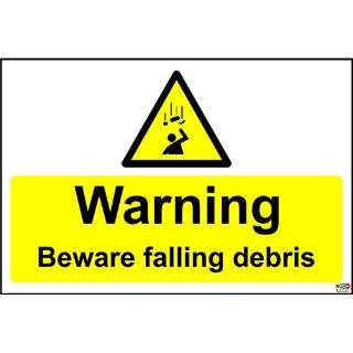 Picture of Beware Falling Debris Safety Sign
