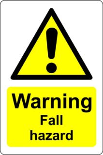 Picture of Warning fall hazard 