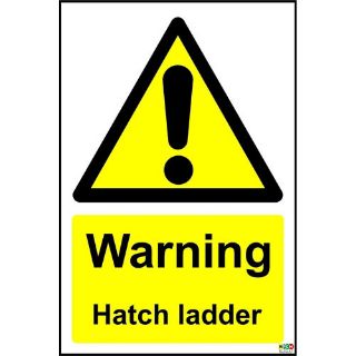 Picture of Warning Hatch Ladder Sign