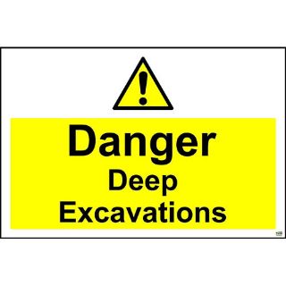 Picture of Danger Deep Excavations Sign