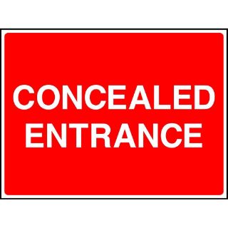 Picture of "Concealed Entrance" Sign 