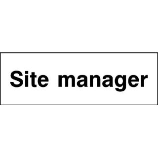 Picture of "Site Manager" Sign