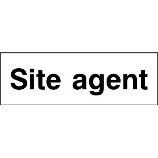 Picture of "Site Agent" Sign