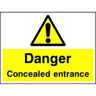 Picture of "Danger Concealed Entrance" Sign