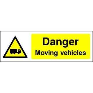 Picture of "Danger Moving Vehicles" Sign 