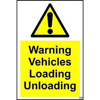 Picture of Warning Vehicles Loading Unloading Safety Sign