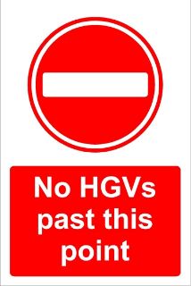 Picture of No HGV's past this point 