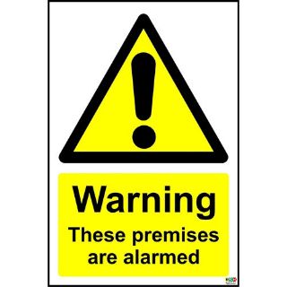 Picture of Warning These Premises Are Alarmed Safety Sign