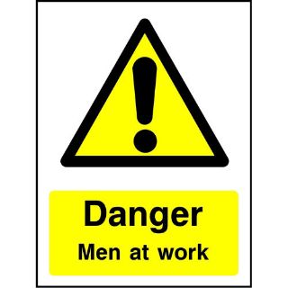 Picture of "Danger Men At Work" Sign