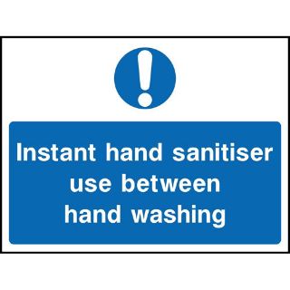 Picture of "Instant Hand Sanitiser Use Between Hand Washing" Sign 