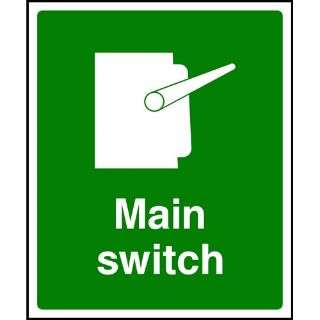 Picture of "Main Switch" Sign 