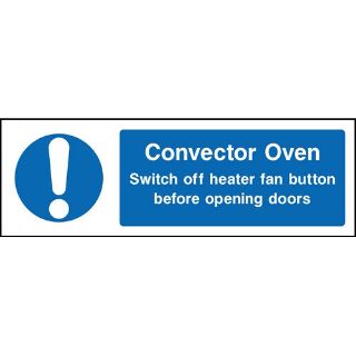 Picture of "Convector Oven" Sign 