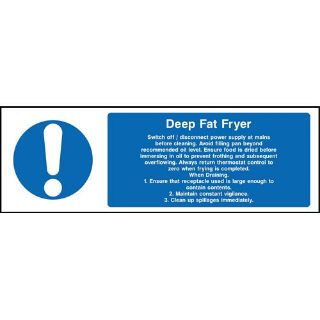 Picture of "Deep Fat Fryer" Sign 