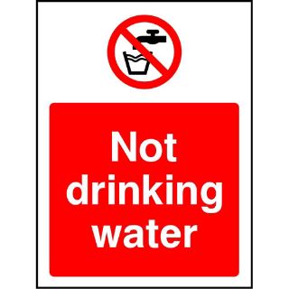 Picture of "Not Drinking Water" Sign 