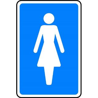 Picture of "Female Symbol Toilet Sign" 