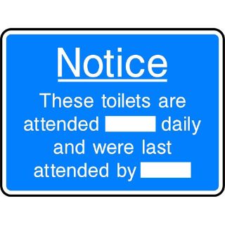 Picture of "Notice- These Toilets Are Attended