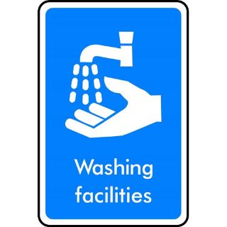 Picture of "Washing Facilities" Sign 