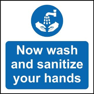 Picture of Now Wash And Sanatize Your Hands