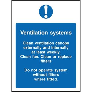 Picture of "Ventilation Systems" Sign